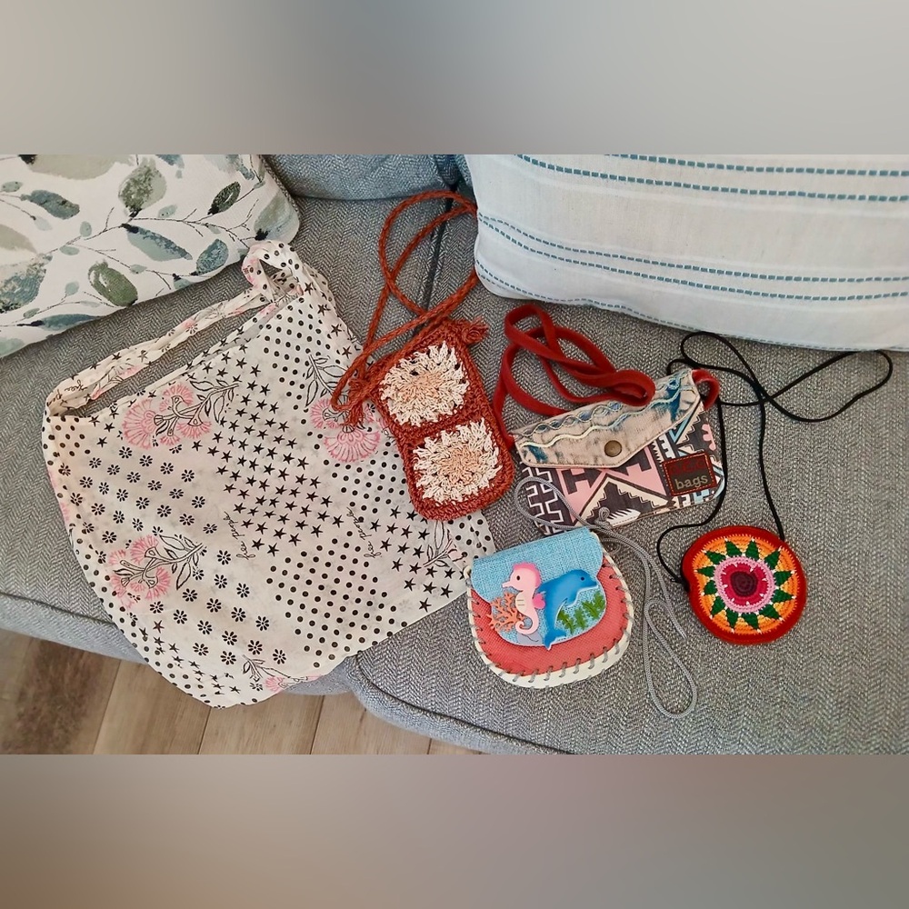 NWOT Set of 5 Bags Free People, Lucky Brand, Unbranded